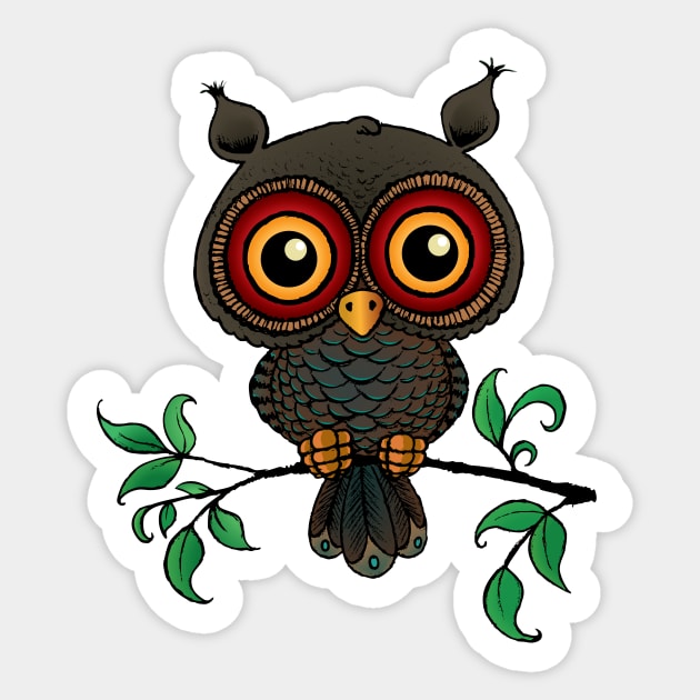 owl Sticker by mangulica